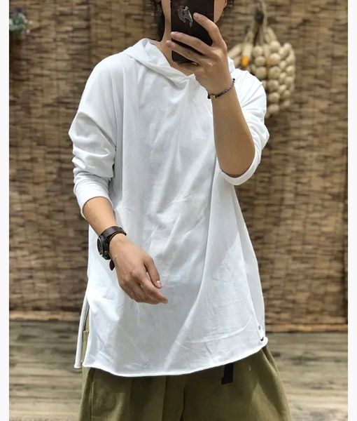 

s1d2v loose women the new for 2020 solid hoodie hoodiet-shirt hoodiecolor qi hooded t-shirt with broken holes autumn engraves wndti, White
