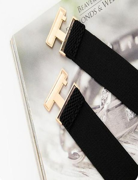 

thin waistbands for women dress elastic waist seal gold buckle belt new simple design black stretch cummerbunds jeams girl gifts bbyaku, Black;brown