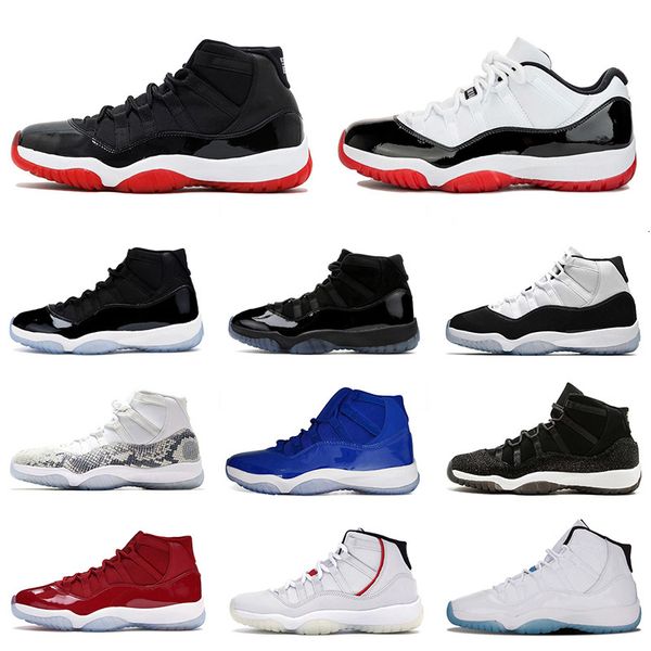 

new jumpman 11 11s xi men women shoes white bred 2020 metallic silver concord 45 23 gamma blue snakeskin sport sneakers