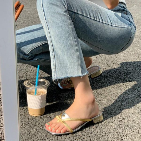 

women slipper flip flops low thick heel outdoors beach sandals cross-tied genuine leather lazy vocational summer1, Black
