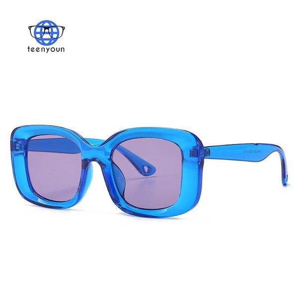 

teenyoun luxury new fashion square sunglasses for women men brand design sun glasses 2021 eyewear oculos uv400, White;black