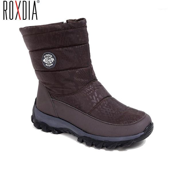 

boots roxda women snow light woman winter shoes for ladies work shoe with fur plus size warm 36-41 rxm6291, Black