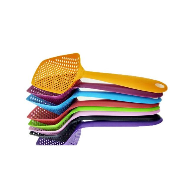 

vegetable strainer cooking shovels vegetable french fries strainer scoop nylon spoon large colander soup filter kitch sqcnki