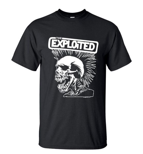 

2019 мужчина самый лучший продавая мужчины рубашки повседневная мода мужской дизайн новизна punk череп exploited summer tee shirt спорта тол