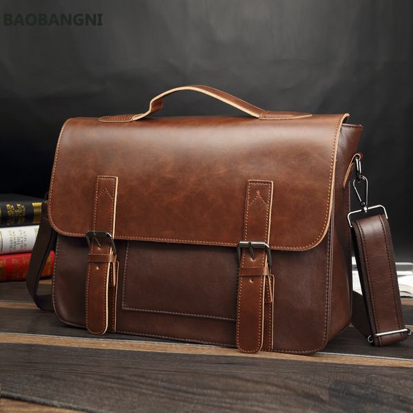 

briefcases bag men's leather briefcase male man lapnatural for men messenger bags