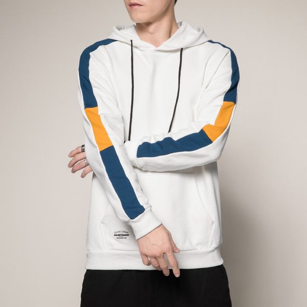 

hooded sweater men's spring and autumn fashion brand long-sleeved 2020 spring youth coat hoodie hoodie student t-shirt men's coat, Black