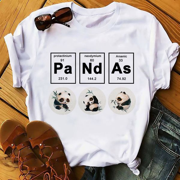 

elements periodic table style cute baby panda funny new white casual short sleeve streetwear geek tee hooded sweatshirt hoodie men t shirt