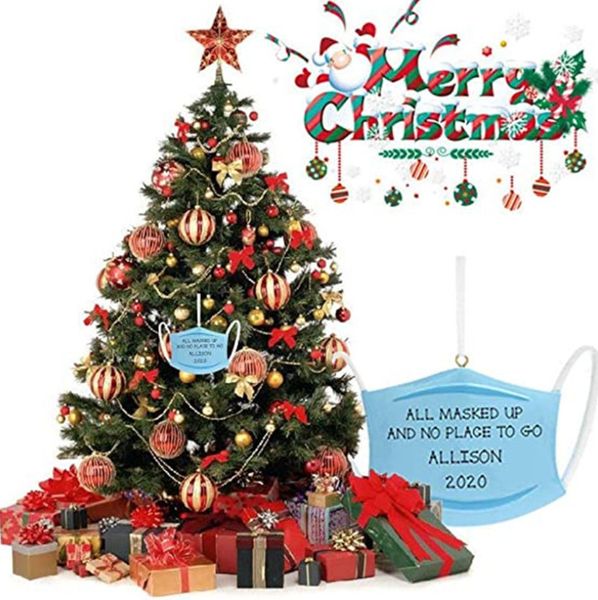 Le ultime decorazioni natalizie, ciondoli per alberi di Natale, ciondoli fai-da-te in stile maschera tridimensionale in rotolo, spedizione gratuita