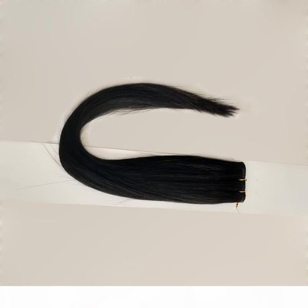 

sale 3pcs lot indian hair sillky straight hair flat weft processed human hair weave mix different lengths, Black