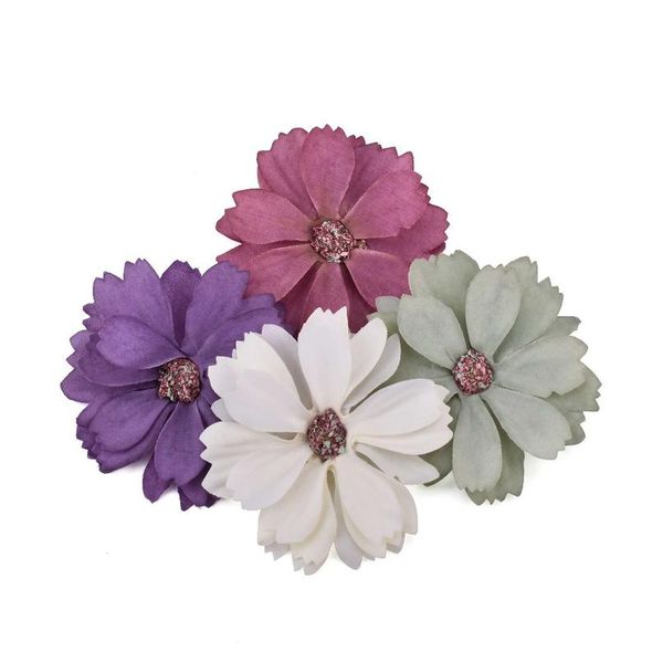 

100pcs 5cm gerbera artificial flower home party decoration scrapbooking accessories wreath diy head craft fake sqcczl