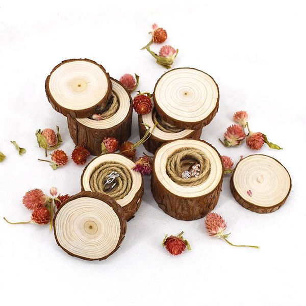 

натуральная деревянная обручальная кольцевая коробка деревенский деревянный кольцевой коробка деревянная кольцевая коробка держатель свадебн