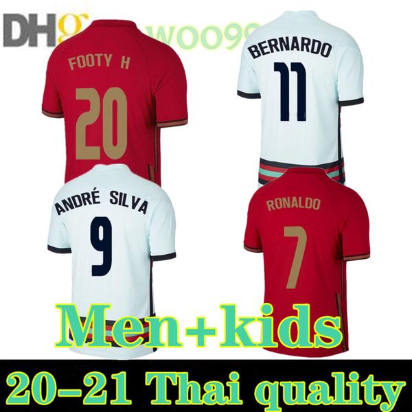 

ronaldo soccer jerseys joao felix 2020 2021 portugal football shirt 20 21 portugal men + kids sets uniform camisa de futebol maillot de foot, Black;yellow
