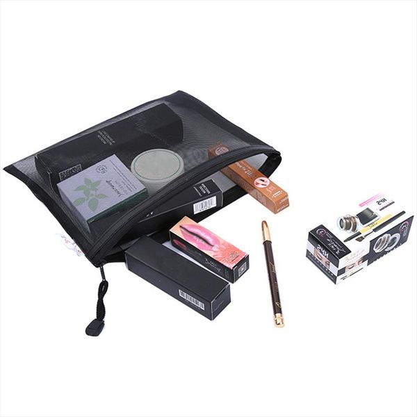 

1pcs women men neceser cosmetic bag transparent travel fashion small large black toiletry makeup organizer bags case pouch