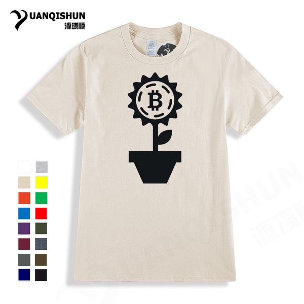 

new bitcoin potted plants printed short sleeved tees 31 colour virtual currency bitcoin tees 3xl hooded sweatshirt hoodie men t shirt