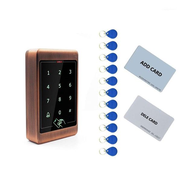 

fingerprint access control metal standalone system touch screen ip6 waterproof 125k/id can as wg26 reader output 2pcs mother card 10pcs tags