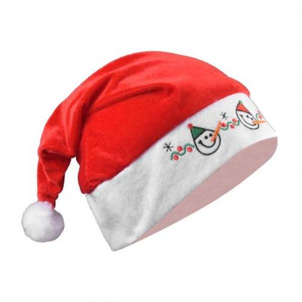 

рождество санта-клаус pleuche вышивки плюшевые hat xmas поставка украшения партии для christmas party рождественские шапки wmtwlg loveshop01