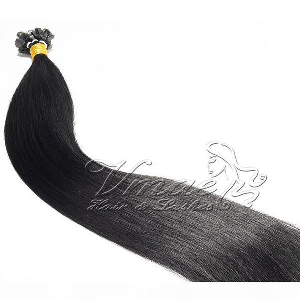

vmae unprocessed peruvian virgin flat tip human hair extensions keratin fusion straight wave afro kinky curly 3c 4a 4b 4c 100g pre bonded, Black