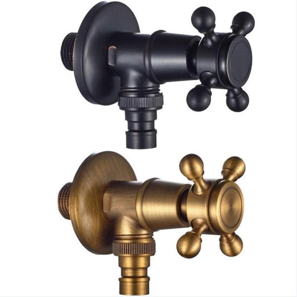 

g1/2 brass retro / black washing machine water nozzle faucet, wall-mounted single cold faucet creative small tap