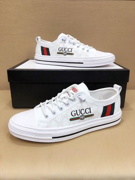 

2020 q1 leather lace-up fashion casual mens luxury designer shoes classic mesh ventilation shoes mens sneakers original box, Black