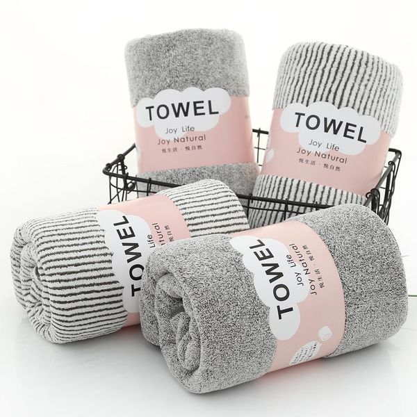 

74x34cm hand towel microfibre cleaning towel with thick bamboo charcoal coral velvet wash face towels bathroom