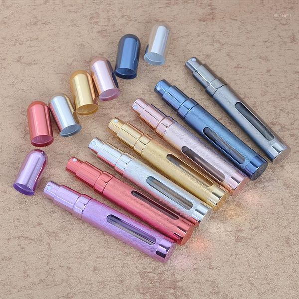 

storage bottles & jars 5pcs/lot 12ml mini refillable portable empty atomizer perfume bottle scent pump spray case travel parfum cosmetic con