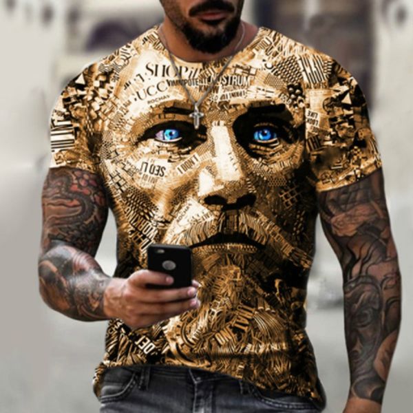 

summer 3d men's fashion trend t-shirt gentleman style design 2022 new short sleeve style fashionable handsome male amiri, White;black