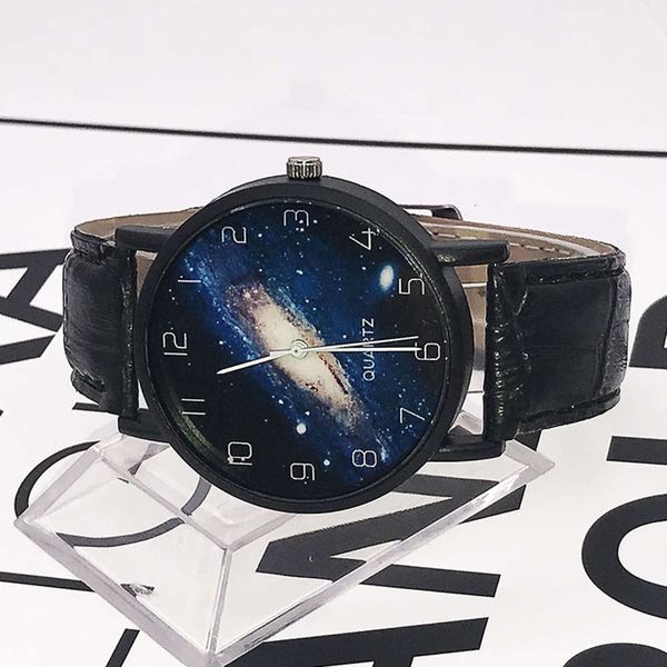 

high watch male and female junior school students korean andromeda galaxy nasa cosmic spiral galaxy men's watch, Slivery;brown
