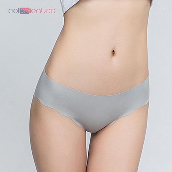 

coloriented seamless panties women briefs low waisted breathable ice silk cool fabric unique 3d dulift lotus leaf edge design1, Black;pink