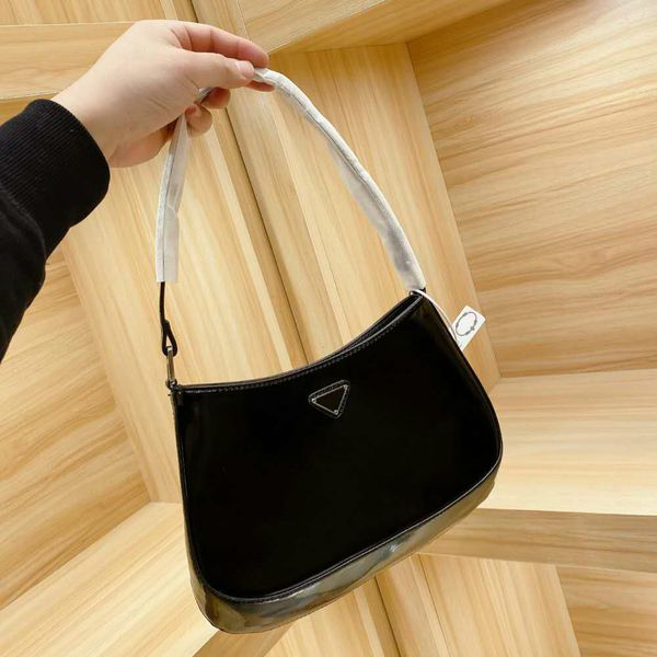 

high-quality women handbags shoulder bags cowhide underarm bag fashion new small size lady black baguette (27*19 cm) pd20102304
