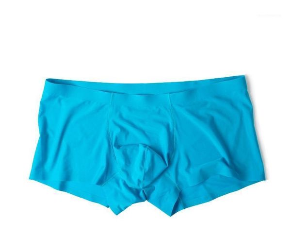 

underpants 2021 men's seamless ice silk boxers youth breathable summer u convex transparent low waist underwear underpants1, Black;white