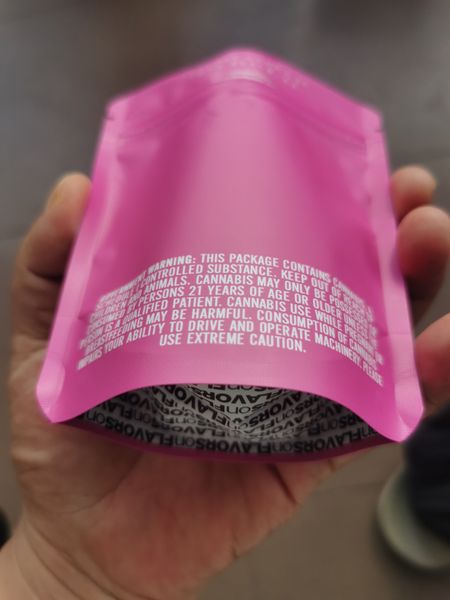 

premium indoor pink wonderbrett black orchid 10x12.4cm 3.5g mylar bags local empty bag edibles packaging bbysuq bdebaby