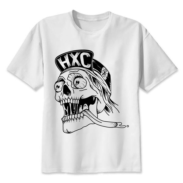 

hardcore hxc череп 2020 креативный мужчины марка одежда коротким рукавом hipster мужской ношение s балахон дизайнеров футболки толстовки