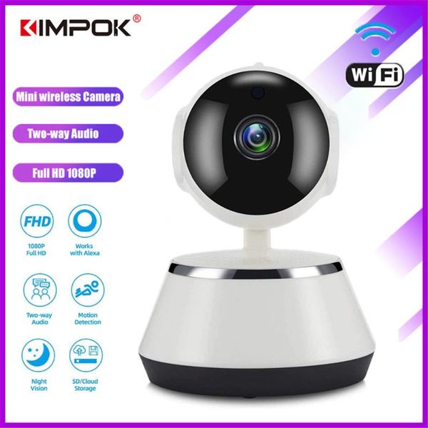 

kimpok baby monitor 1080p wifi ip camera nightvision two way audio motion detection remote access pan/tilt camera ing