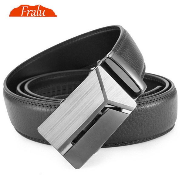

male automatic buckle belts for men authentic girdle trend men's belts ceinture fashion designer women jean belt long 110-150q1228, Black;brown