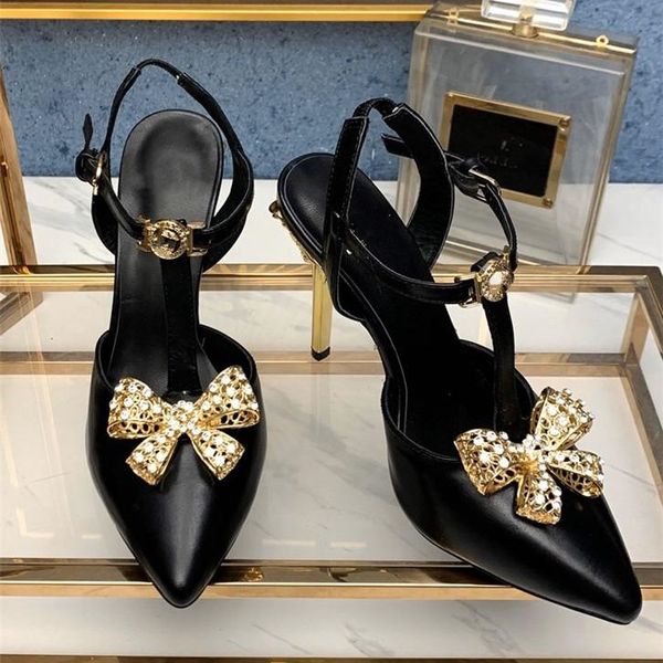 

new fashion designer womens high heels white black genuine leather pointed toes pumps dress sandals wedding party shoes