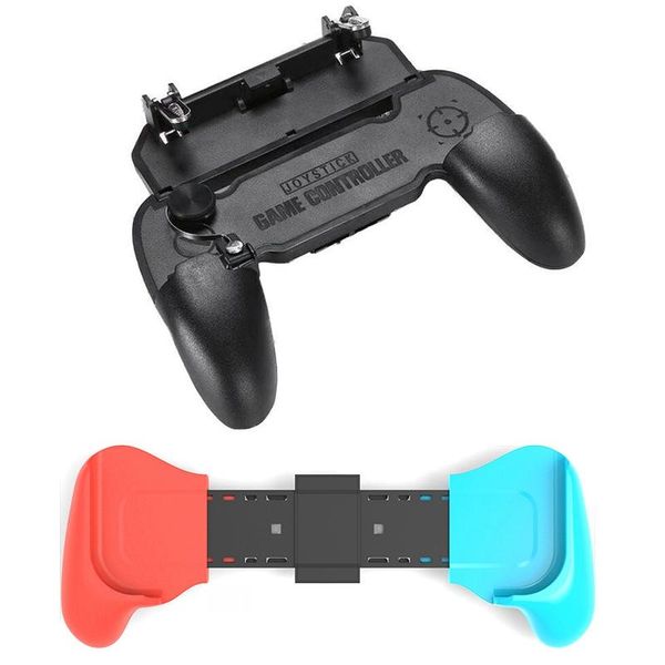 

game controllers & joysticks extend protective cover bracket handle grip base stand with w11+ pubg mobile controller joystick gamepad