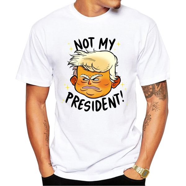 

2018 последним не мой президент тенниска президент с коротким рукавом мультфильм печатных футболки топы мода tee рубашки спорта с капюшоном