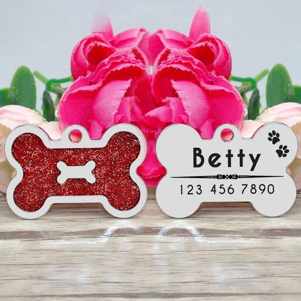 

wholesale pet dog id tags форма для формы кости воротник аксессуары для выгравированного выгравированного имени номер телефона id тег для ма