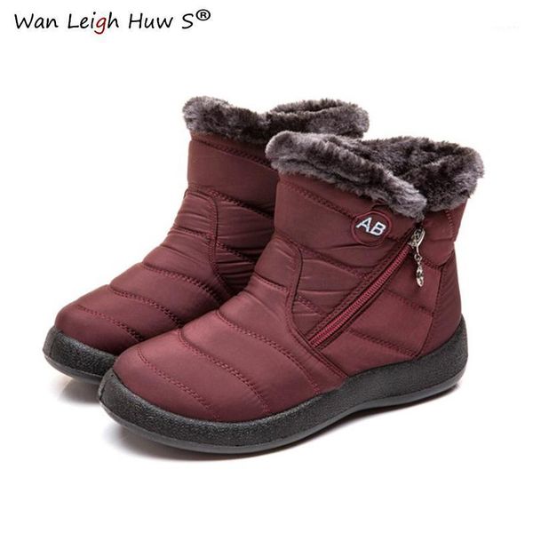 

women boots 2020 new waterproof snow boots for winter shoes women casual lightweight ankle botas mujer warm winter female1, Black