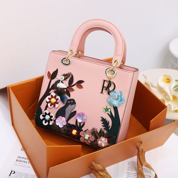 

2020new fashion ladies bag flower arts handbags women europe