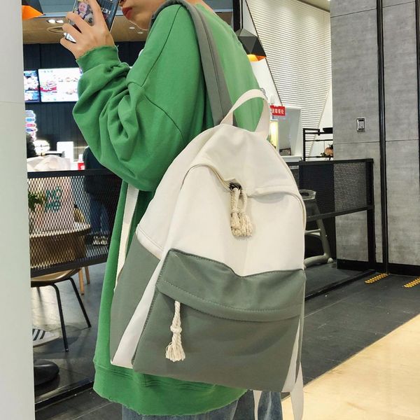 

студент женский симпатичные рюкзак harajuku нейлон женщины моды мешок школы девушка книги kawaii backpacks дамы luxury водонепроницаемая сум