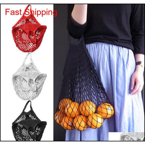 

2019 new mesh shopping bag reusable string fruit storage handbag totes women shopping mesh net woven bag shop groc qylszs ppshop01