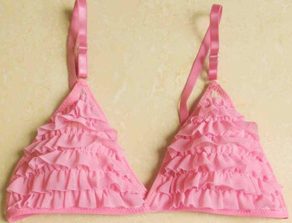 

utmeon black white women's muliti layered mesh ruffled panties intimates underwear boyshort1, Black;pink