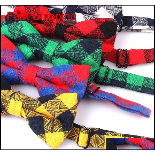 

new plaid bow ties for children baby neckwear adjustable tuxedo boys girls for party cau qyldyo beauty888, Black;gray