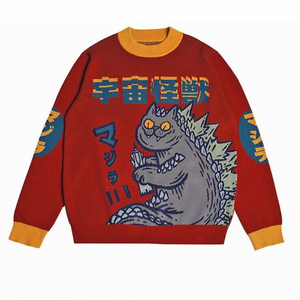 

2021 new runway harajuku feminine fashions cartoon student embroidered nightgown retro hit pullover's color 8jfs, White;black