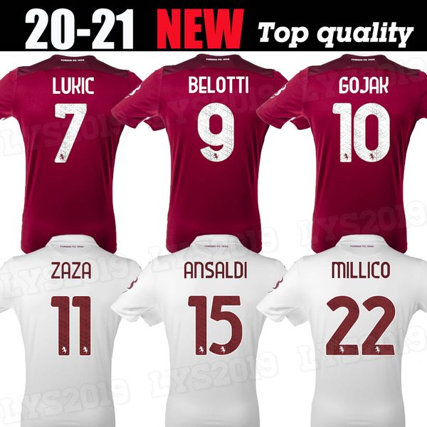 

2020 2021 torino fc maglia da calcio belotti falque izzo nkoulou soccer jerseys zaza baselli 20 21 torino maillot de football shirt, Black;yellow
