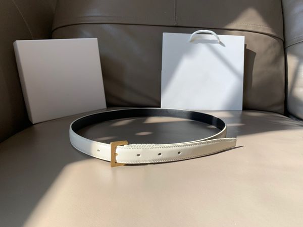 

2.0 cm width black white red genuine leather pin buckle women belt with box women designers belts 554465, Black;brown