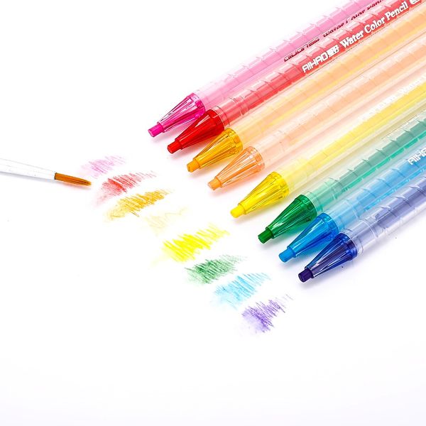 

mechanical colored pencils 3.0 mm leadtwistable colored pencil12/18/24/36 colors art drawing watercolor pencils set