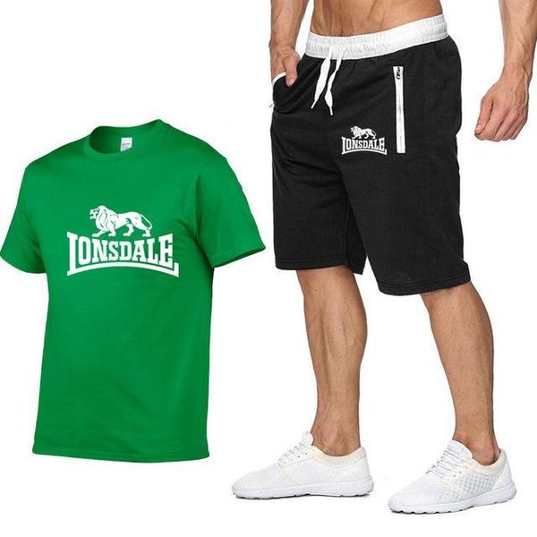

men summer lonsdale sportswear sets short sleeve t-shirts short pants new fashion men casual sets shorts t-shirts 2 pieces sqckoq dh_bde