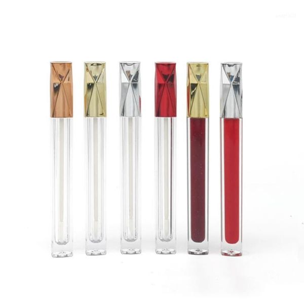 

100pcs/lot empty 5ml lip gloss tubes container gloss lip wand bottles empty refillable bottle f7041